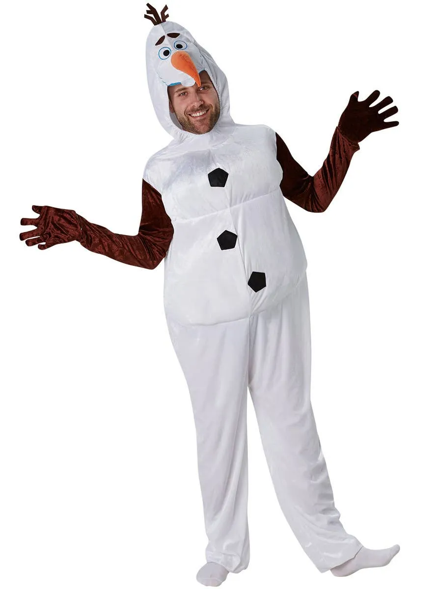 Frozen Adults Olaf Snowman Fancy Dress Costume