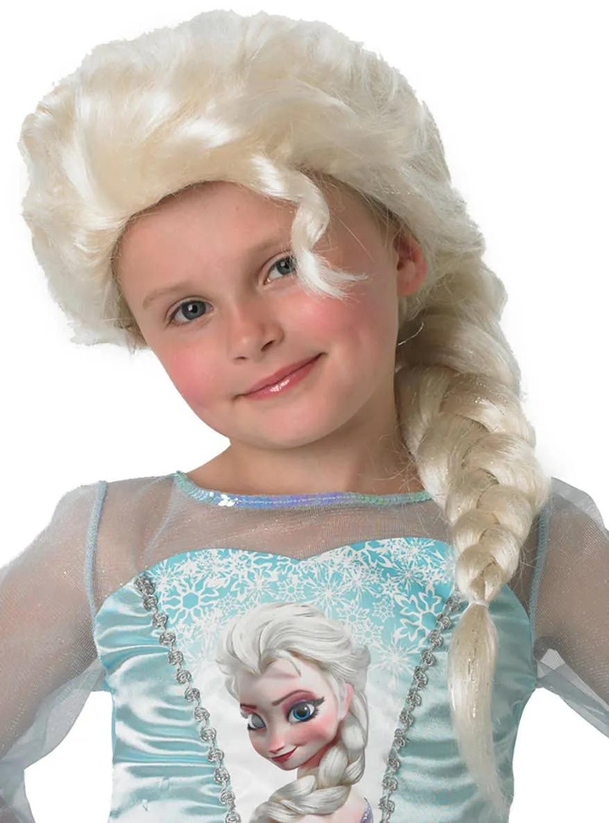 Frozen Elsa Girls Blonde Costume Wig