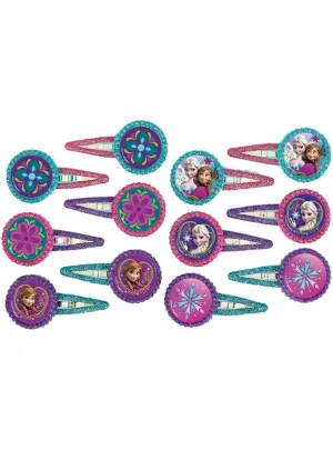 Frozen Pack of 12 Hair Clips Costume Accessory