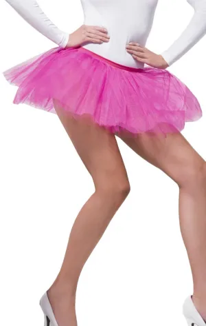 Fuchsia Pink Womens Layered Tutu Petticoat