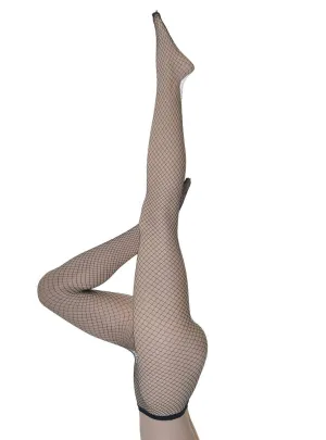 Full Length Black Diamond Net Womens Stockings