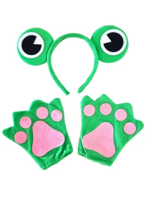 Fun Green Frog Kids 3 Piece Costume Accessory Set