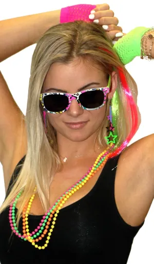 Funky Fluro 80s Womens Costume Accessory Kit