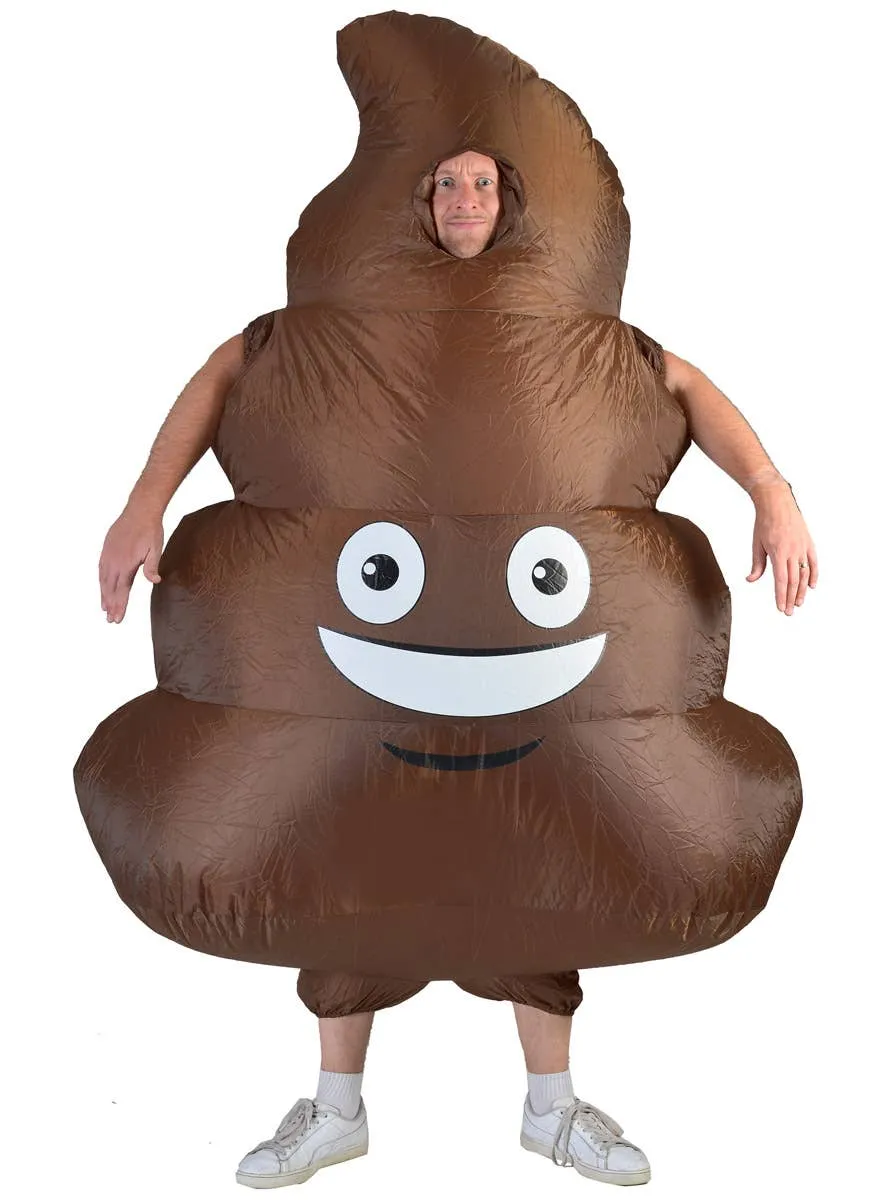 Funny Adults Inflatable Poop Emoji Costume