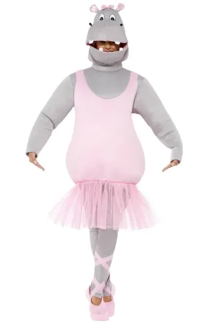 Funny Ballerina Hippo Adults Fancy Dress Costume