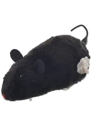 Funny Black Wind Up Mouse Toy Halloween Decoration