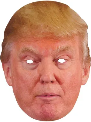 Funny Cardboard President Donald Trump Costume Mask