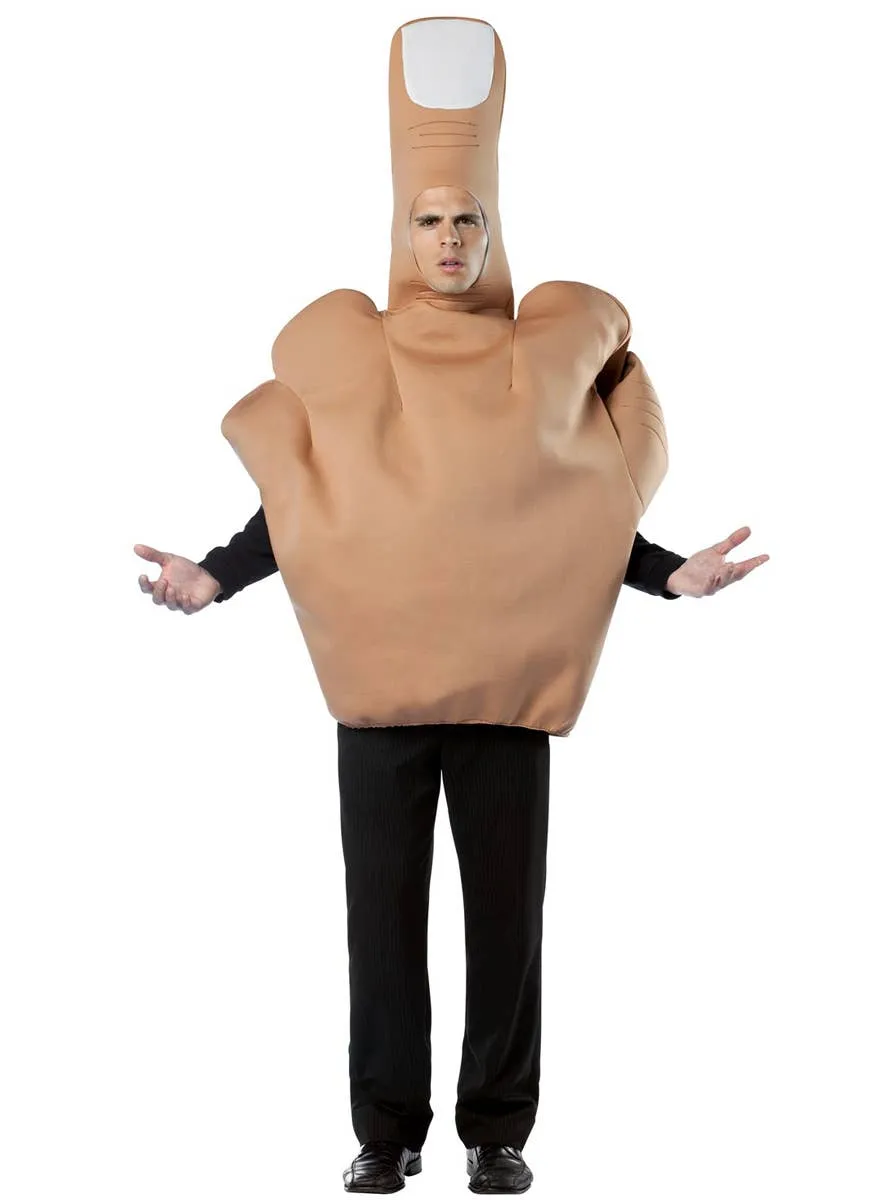 Funny Giant Middle Finger Adults Fancy Dress Costume
