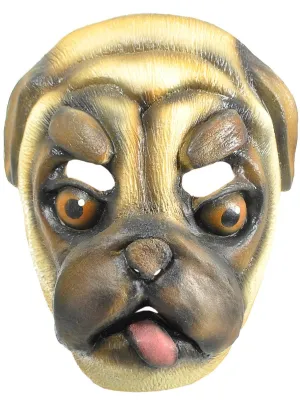 Funny Pug Latex Costume Mask