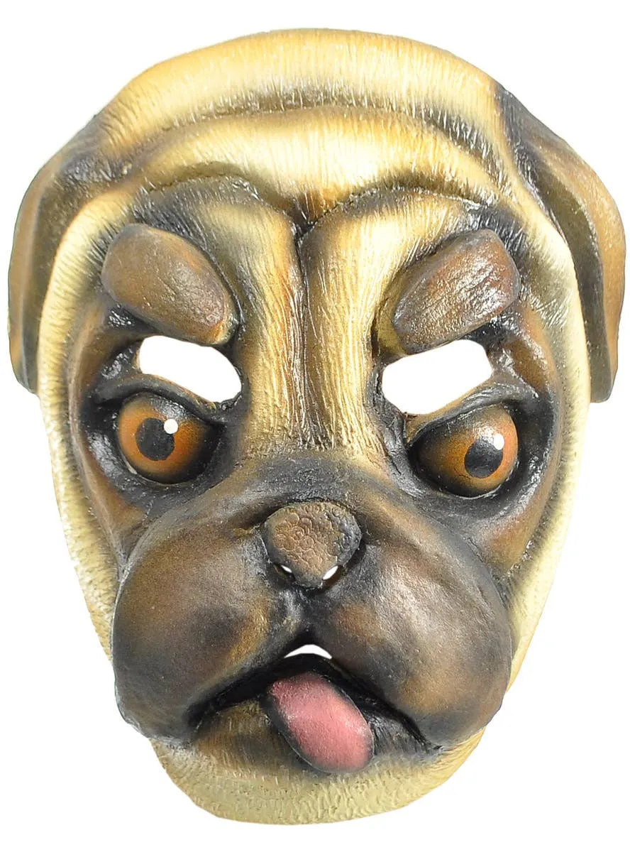 Funny Pug Latex Costume Mask