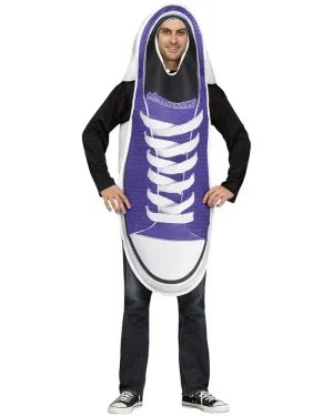 Funny Purple Sneaker Adults Fancy Dress Costume