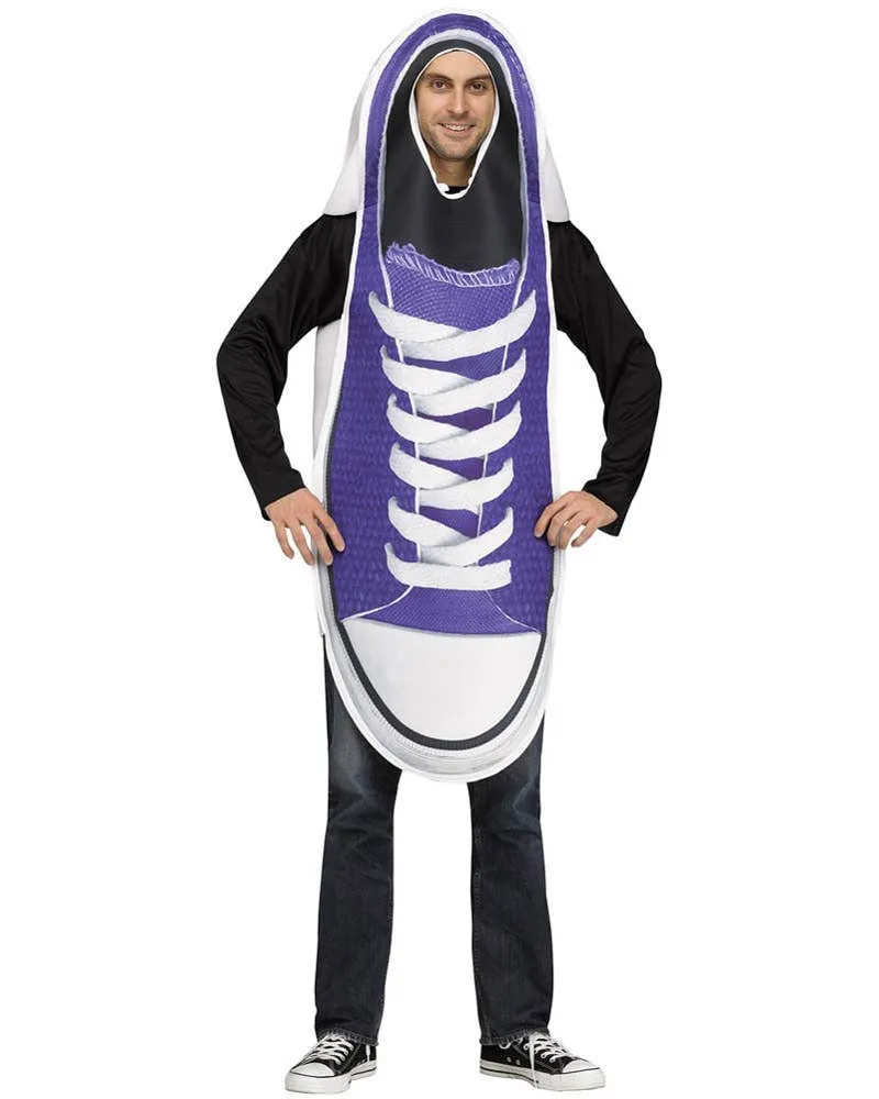 Funny Purple Sneaker Adults Fancy Dress Costume