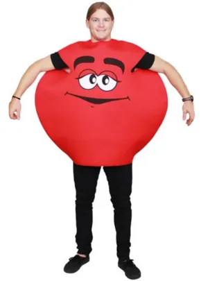 Funny Red M&M Character Mens Dress Up Costume