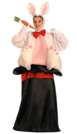 Funny Womens Magic Hat Bunny Fancy Dress Costume