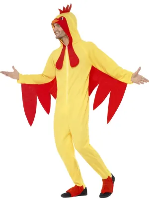 Funny Yellow Chicken Mens Animal Costume Onesie