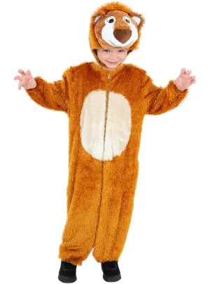 Furry Lion Kids Animal Costume Onesie