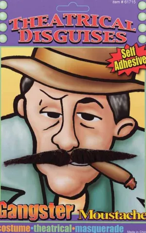 Gangster 1920s Fake Costume Moustache