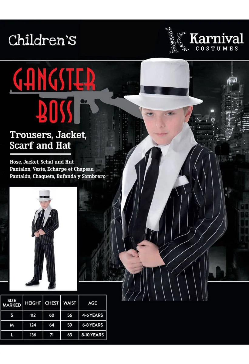 Gangster Boss Boys 1920s Costume