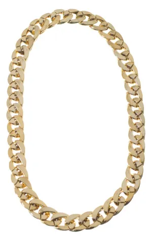 Gangster Mens Chunky Bling Necklace Costume Jewellery