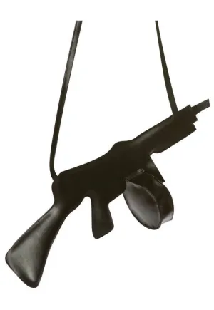 Gangster Tommy Gun Handbag Costume Accessory