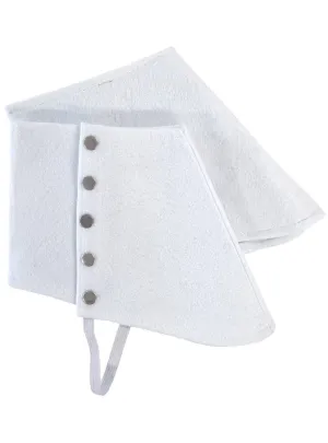 Gangster White 1920s Spats Costume Shoe Covers