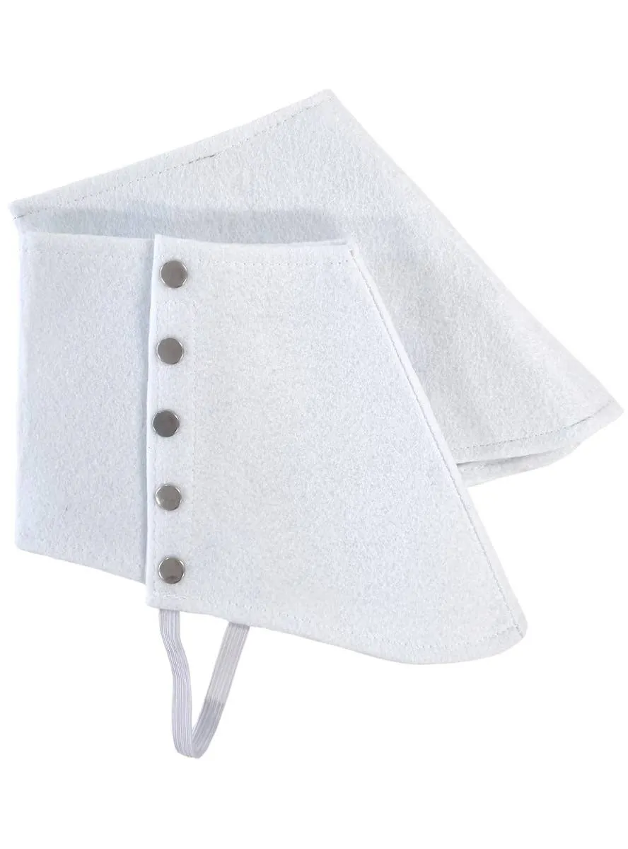 Gangster White 1920s Spats Costume Shoe Covers