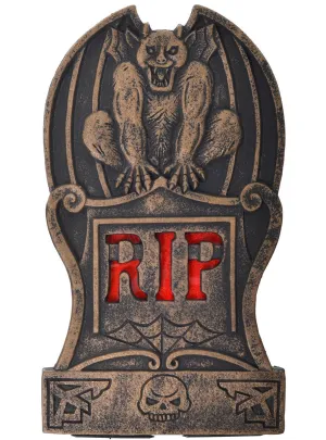 Gargoyle Light Up Tombstone Halloween Decoration