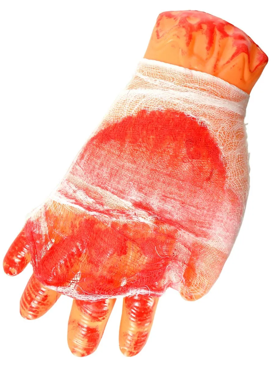 Gauze Wrapped Bloody Severed Hand Decoration
