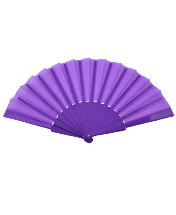 Geisha Purple Hand Held Costume Fan