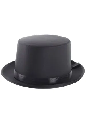Gentleman's Black Satin Costume Top Hat