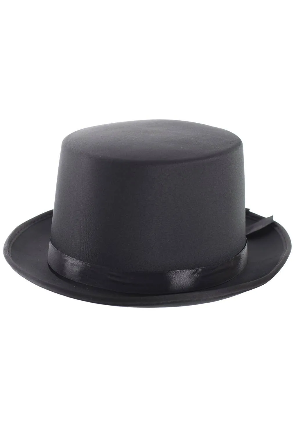 Gentleman's Black Satin Costume Top Hat