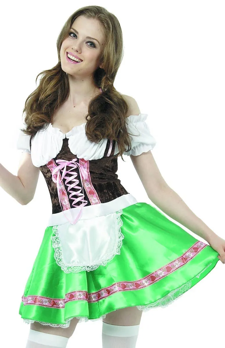 German Beer Girl Womens Traditional Oktoberfest Costume