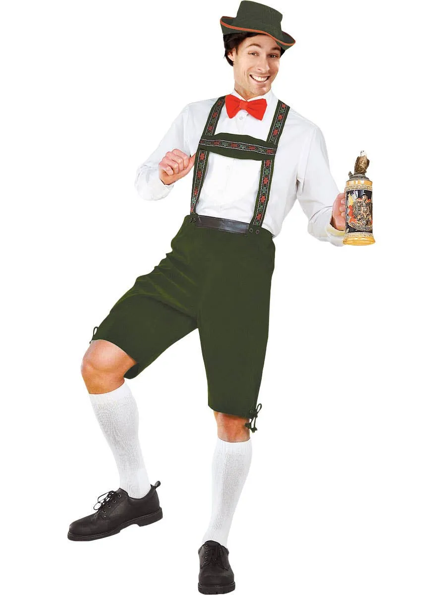 German Green Lederhosen Mens Oktoberfest Costume