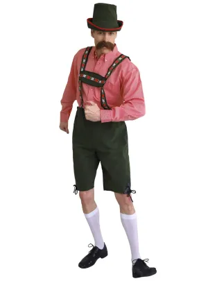 German Green Lederhosen Mens Oktoberfest Costume