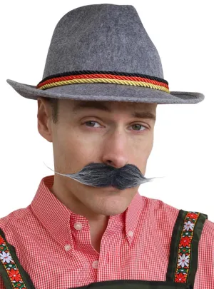 German Lederhosen Mens Grey Costume Hat