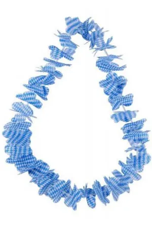 German Oktoberfest Blue And White Lei Costume Accessory
