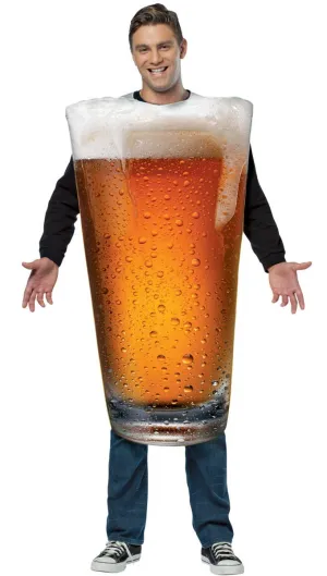 Get Real Beer Pint Mens Novelty Costume