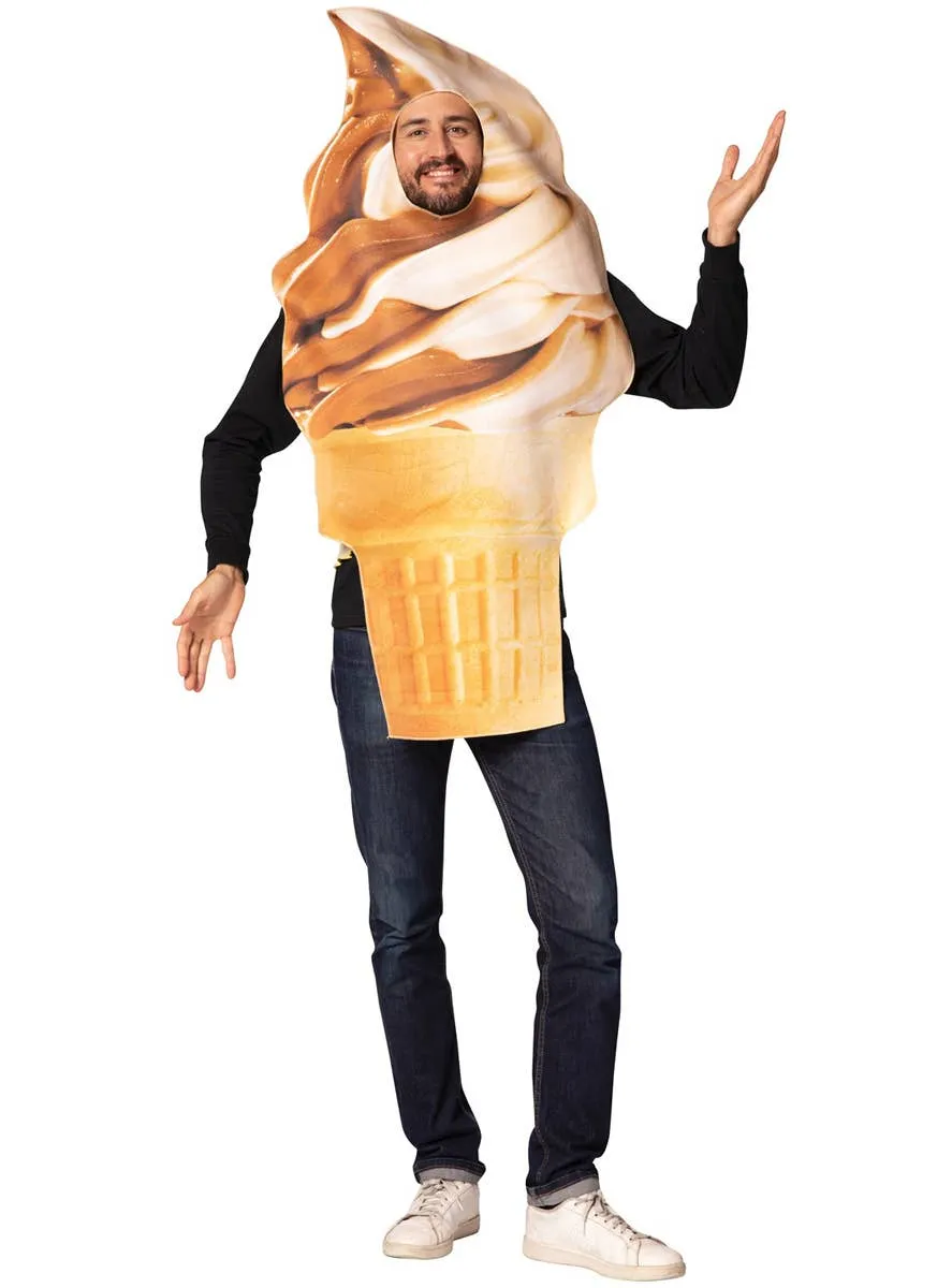 Get Real Chocolate Soft Serve Adults Funny Costume