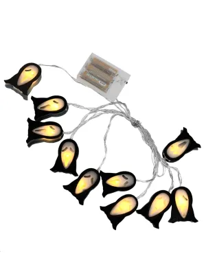 Ghost Face String of Halloween Party Lights