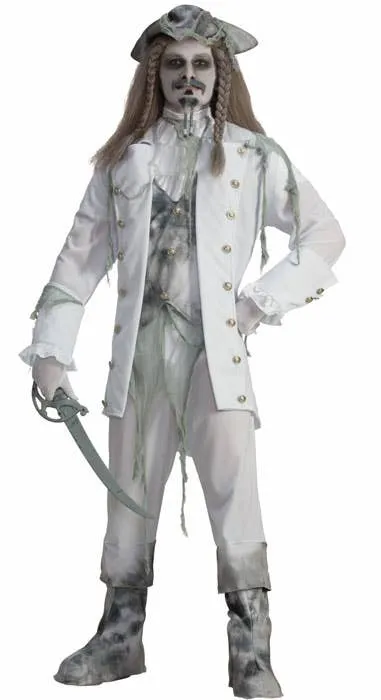 Ghost Pirate Captain Mens Halloween Costume