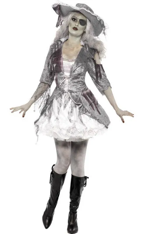 Ghost Ship Treasure Pirate Womens Halloween Costume