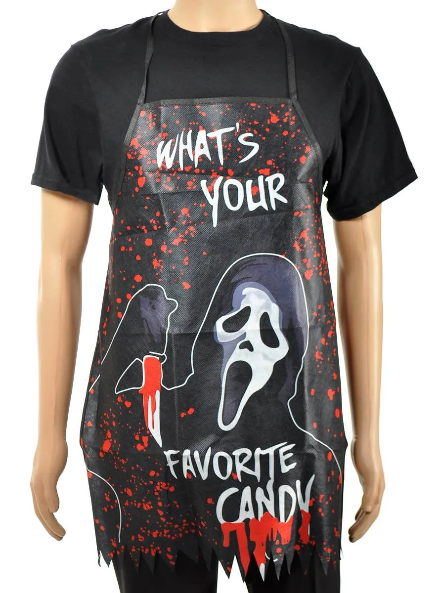 Ghostface What's Your Favourite Candy Halloween Apron