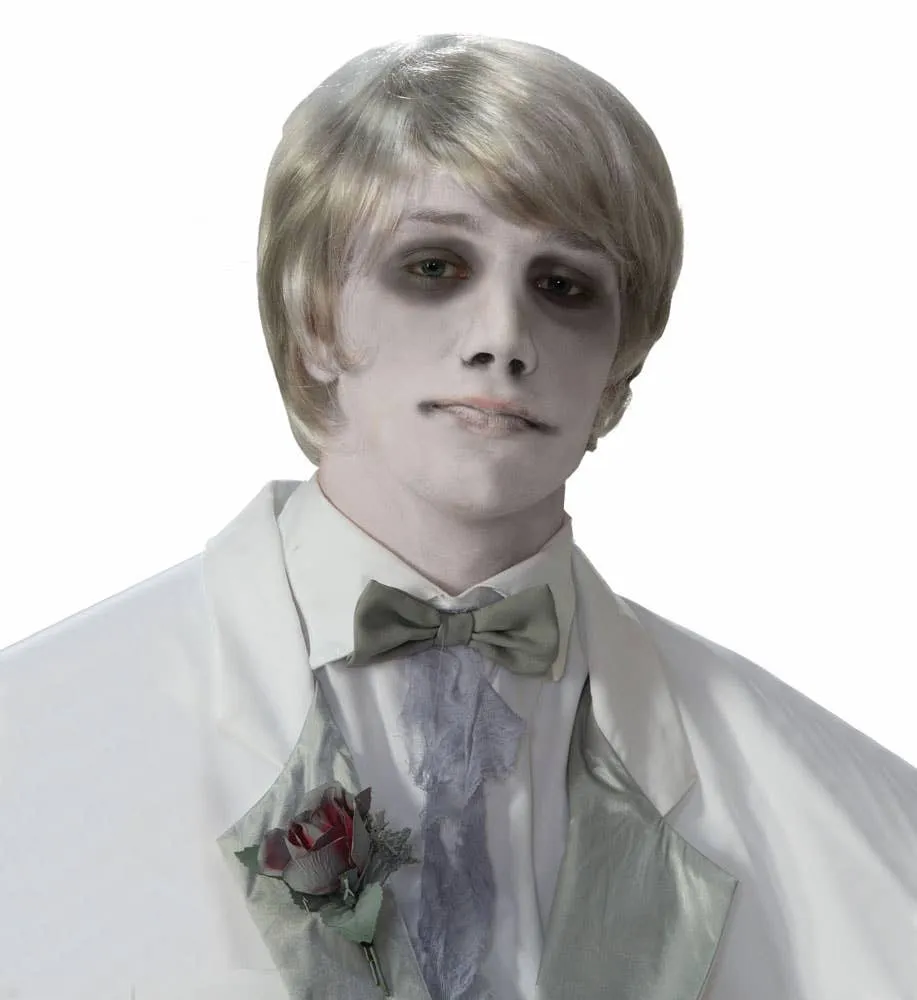 Ghostly Gentleman Mens Halloween Wig