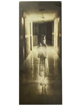 Ghostly Girl in Corridor 80x200cm Hanging Halloween Decoration