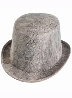 Ghostly Grey Halloween Costume Top Hat