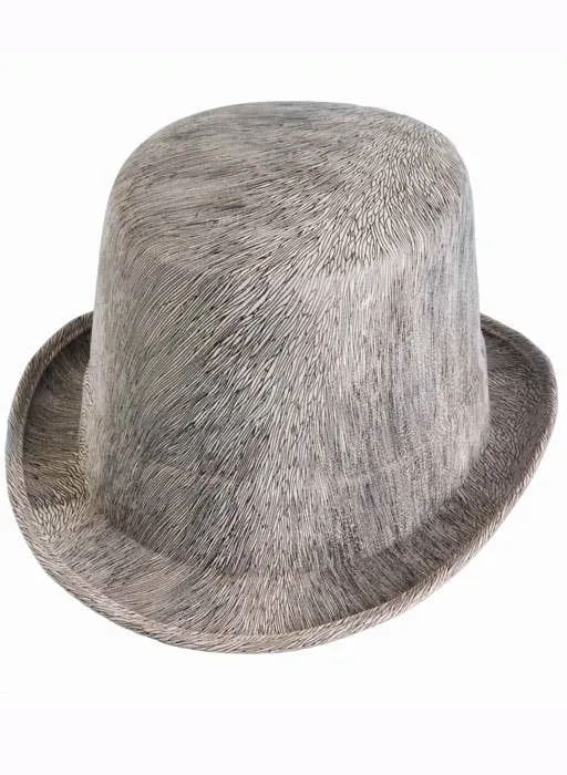 Ghostly Grey Halloween Costume Top Hat