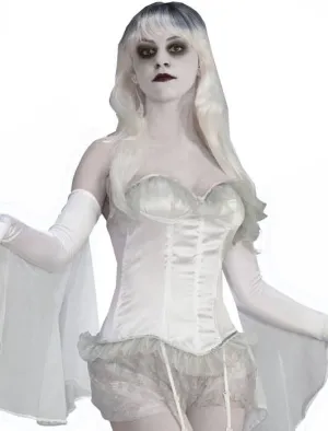Ghostly Spirits White Corset Halloween Costume