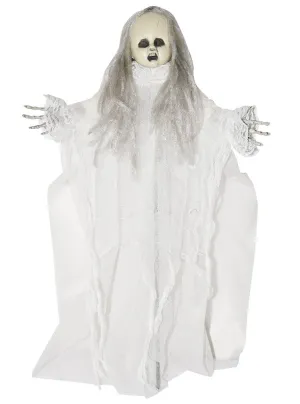 Ghostly White Doll Halloween Decoration