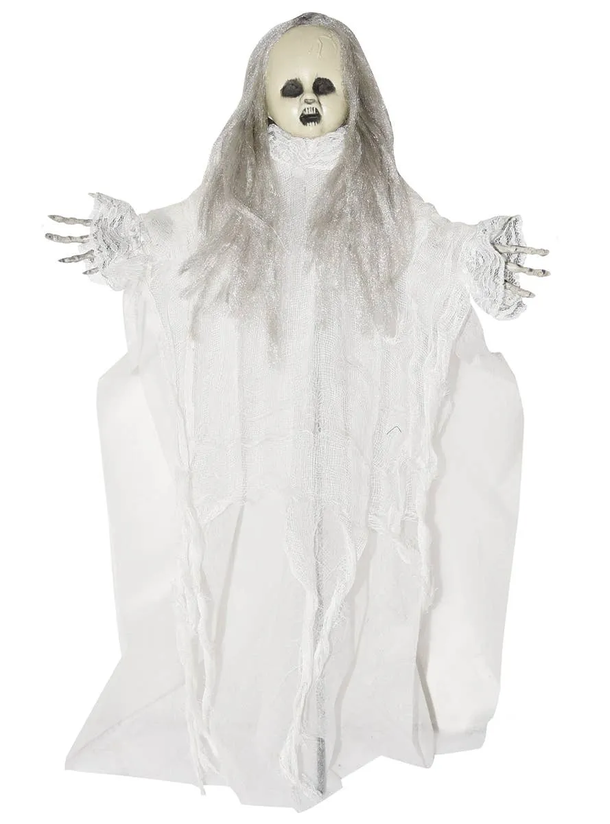 Ghostly White Doll Halloween Decoration