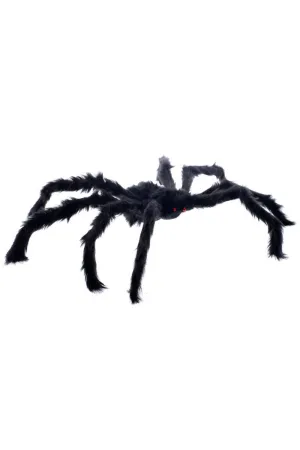 Giant Hairy Black   Spider Halloween Decoration